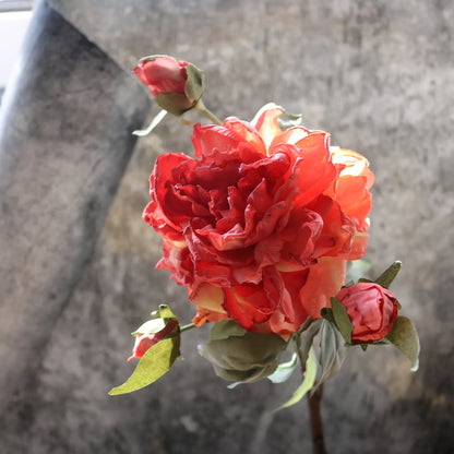 Grand Bouquet de pivoines blanches haut de gamme, fleurs artificielles pour décoration de mariage, de maison, fausses fleurs pour le nouvel an, décorations d'automne