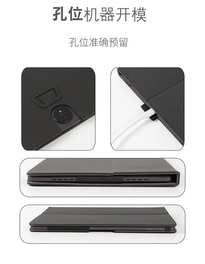 Case For TCL NXTPAPER 14 Case 9491G 14.3" Tablet PC Magnetic Cover with Hand Strap PU Leather Flip Book Funda
