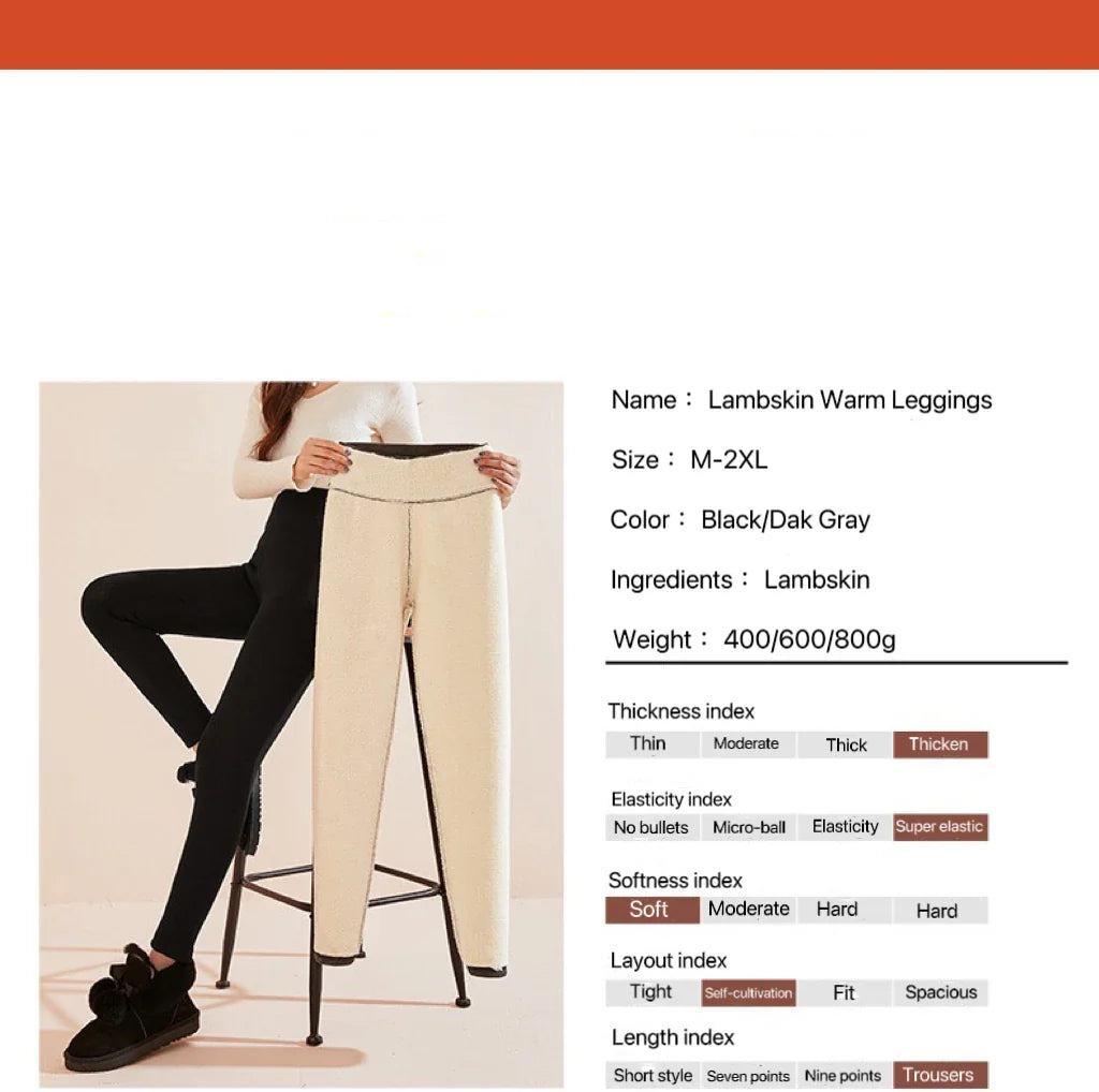 1 pièces hiver Leggings femmes coton Extra épais chaud pantalon mode thermique Legging mince noir élastique taille haute solide Leggings