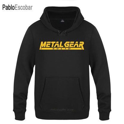 2024 ne top business fashion Versatile Trendy MGS Metal Gear Solid Letter Hoodies Men Men's Pullover Fleece Hooded Sweatshirts