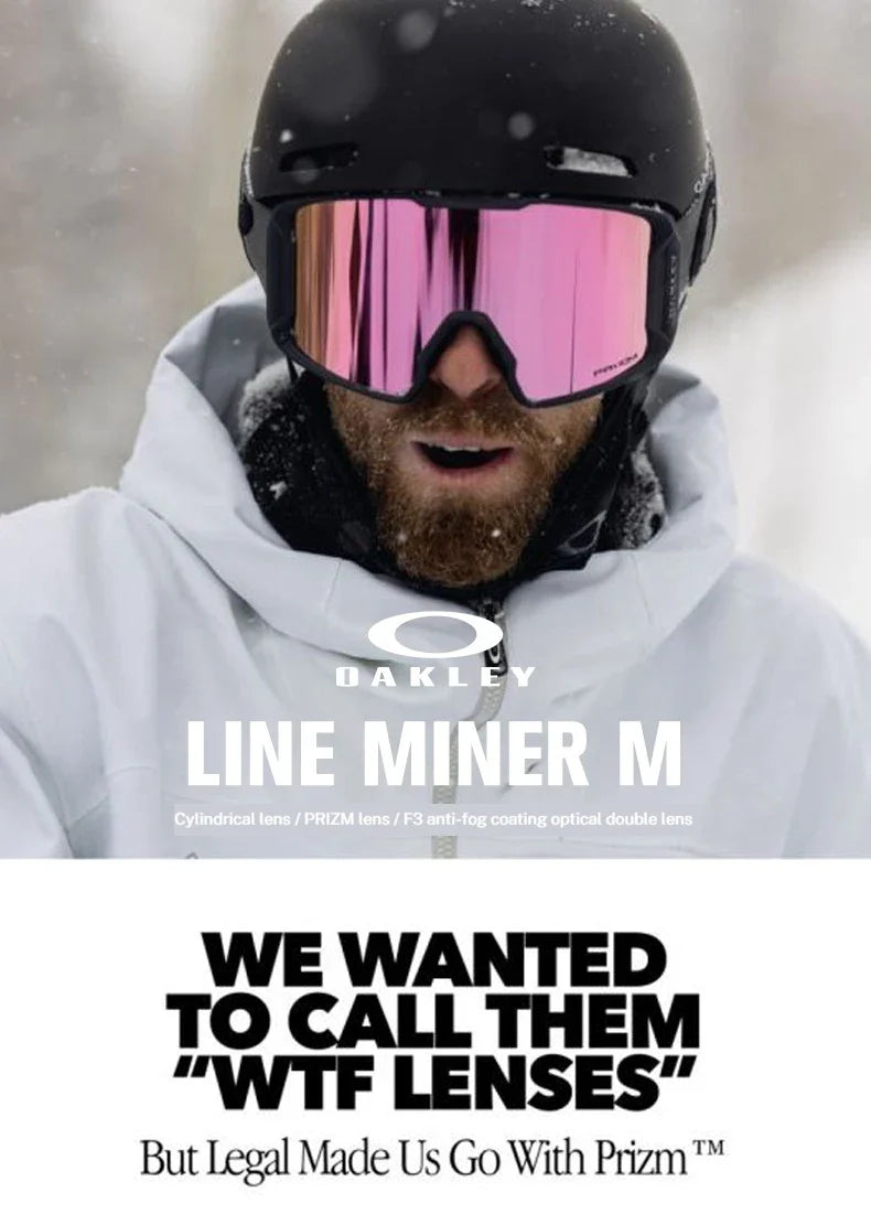 Oakley Line Miner [M] Ski Goggles, Snow Goggles with Prizm Lenses, Model [7093], Unisex Protective Eyewear