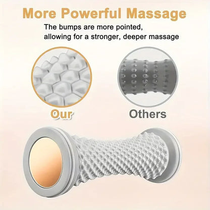 Masseur de pieds à rouleaux, rouleau de massage de yoga, balle de massage, rouleau de Fascia plantaire, soins de relaxation musculaire, rouleaux de massage de pieds manuels en plastique