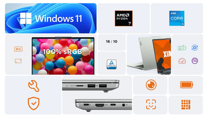 Lenovo XIAOXIN 14 (IdeaPad Slim 5) 2024 Laptop AMD Ryzen R7-8845H Intel Core i5-13420H 16GB 32GB 512GB 14" Inch FHD Computer PC