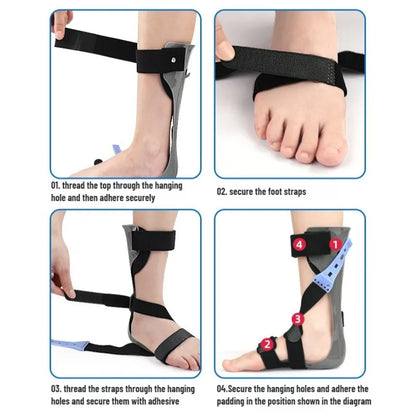 Correction de l'hémiplégie des accidents vasculaires cérébrales et de la Fixation de l'articulation de la cheville avec dispositif d'orthèse de chute de pied pour la Correction de Valgus d'inversion