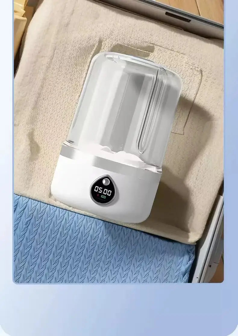 Mini Washing Machine Portable Rechargeable Fully Automatic Washing Machine for Underwear, Socks, and Small Laundry
