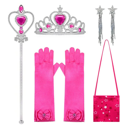 Costume de Cowgirl Robe de Fille Princesse Cosplay Costume Rose à Carreaux Tenue de Plage Anniversaire Halloween Fête Robe pour Enfants