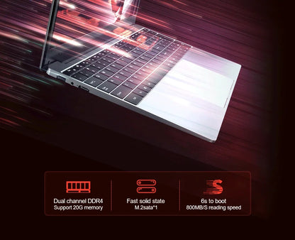 Laptop MAX Ram 36GB Rom 2TB SSD Metal ноутбуки Bluetooth AMD Ryzen 7 2700U Windows10 11 Pro Portable Gaming IPS Laptop