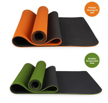 Thi Wide Long TPE Yoga Mat for Men And Women Fitn Dance Anti-Slip Home Use Slightly Defective Exercise Equipment