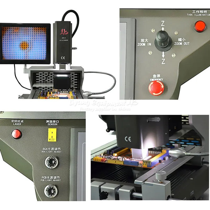 Station de soudage BGA entièrement automatique avec caméra CCD, système de réparation de puces de soudure et système de soudage BGA G820 G750 G720 G700