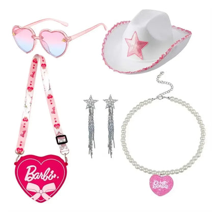 Robe de Cowgirl pour filles de 2 à 12 ans, Costume Barbei pour tout-petits, tenue de Cosplay, vêtements d'halloween