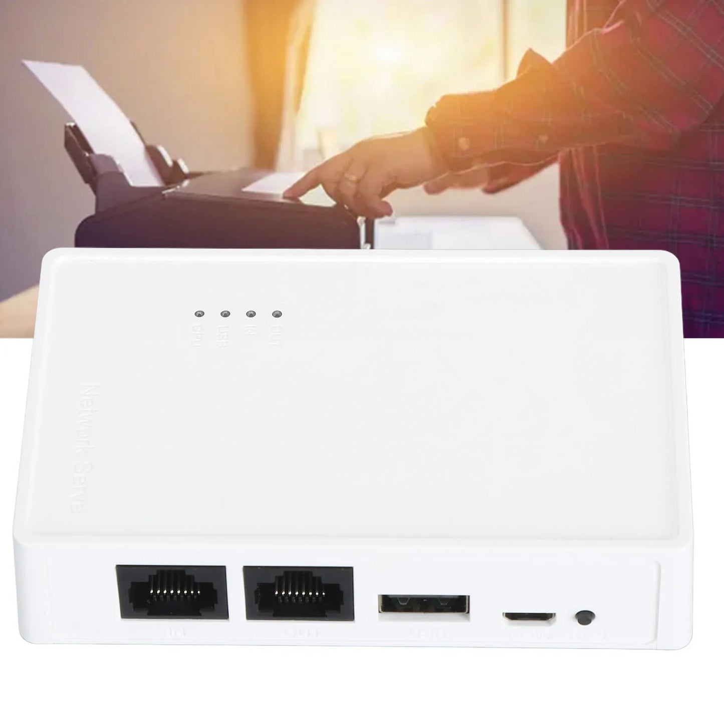 USB Wireless Print Server Wired Wireless Standalone Modes 480Mbps USB2.0 Print Server with 10/100Mbps LAN Bridge for RAW Printer