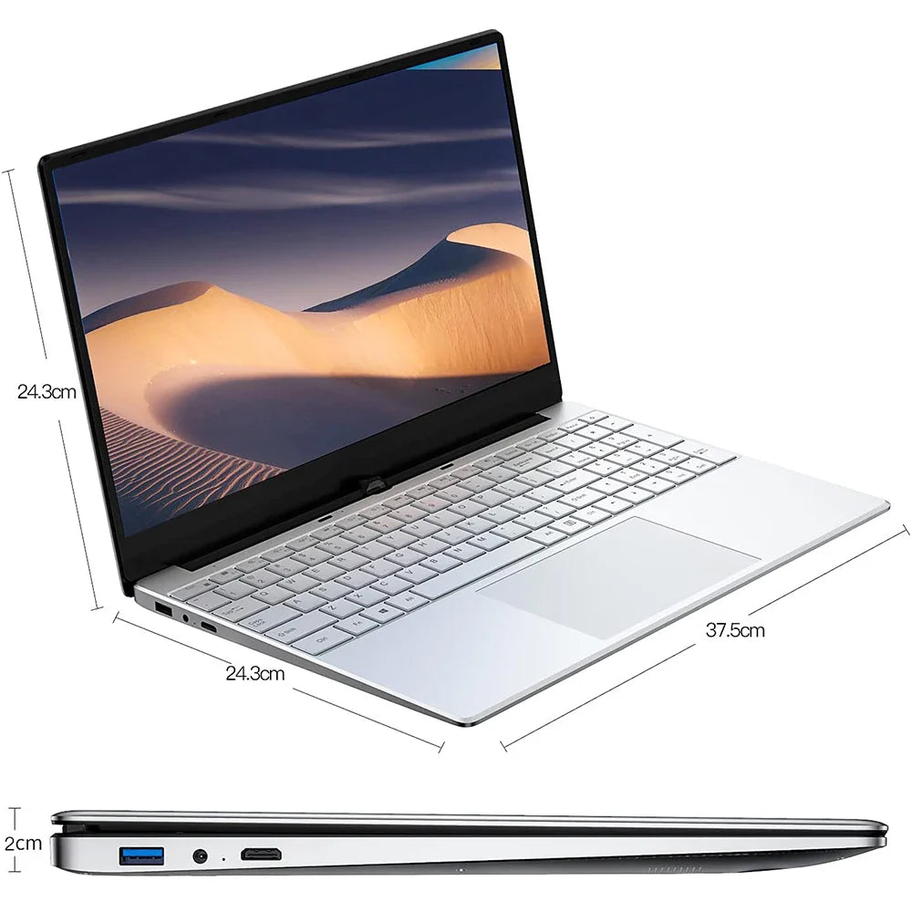 Xiaman 15.6 inch Laptop Computer intel Pentium 7505 Windows 11 Dual Core Laptops Portable PC Gamer Notebook Fingerprint Unlock