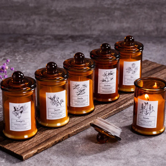 Bougies d'aromathérapie, cire de soja, petits théBougies d'aromathérapie, cire de soja, petits pots à thé, cadeau parfumé, cadeau à porter à la main Jars, Fragrance Gift, Handheld Gift