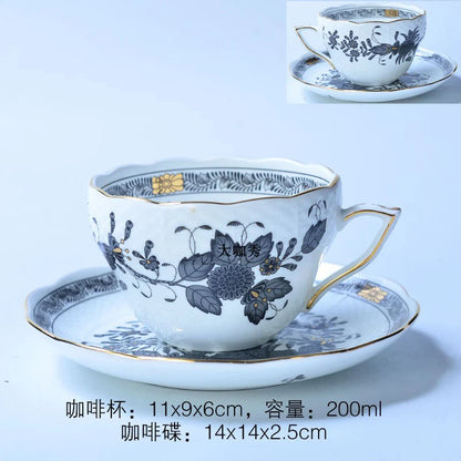 Tasse classique et panier de fleurs S/05 er, tasse à café, tasse à thé de l'après-midi, dessert, maison, tasse à boire, cadeau de la journée de Léon