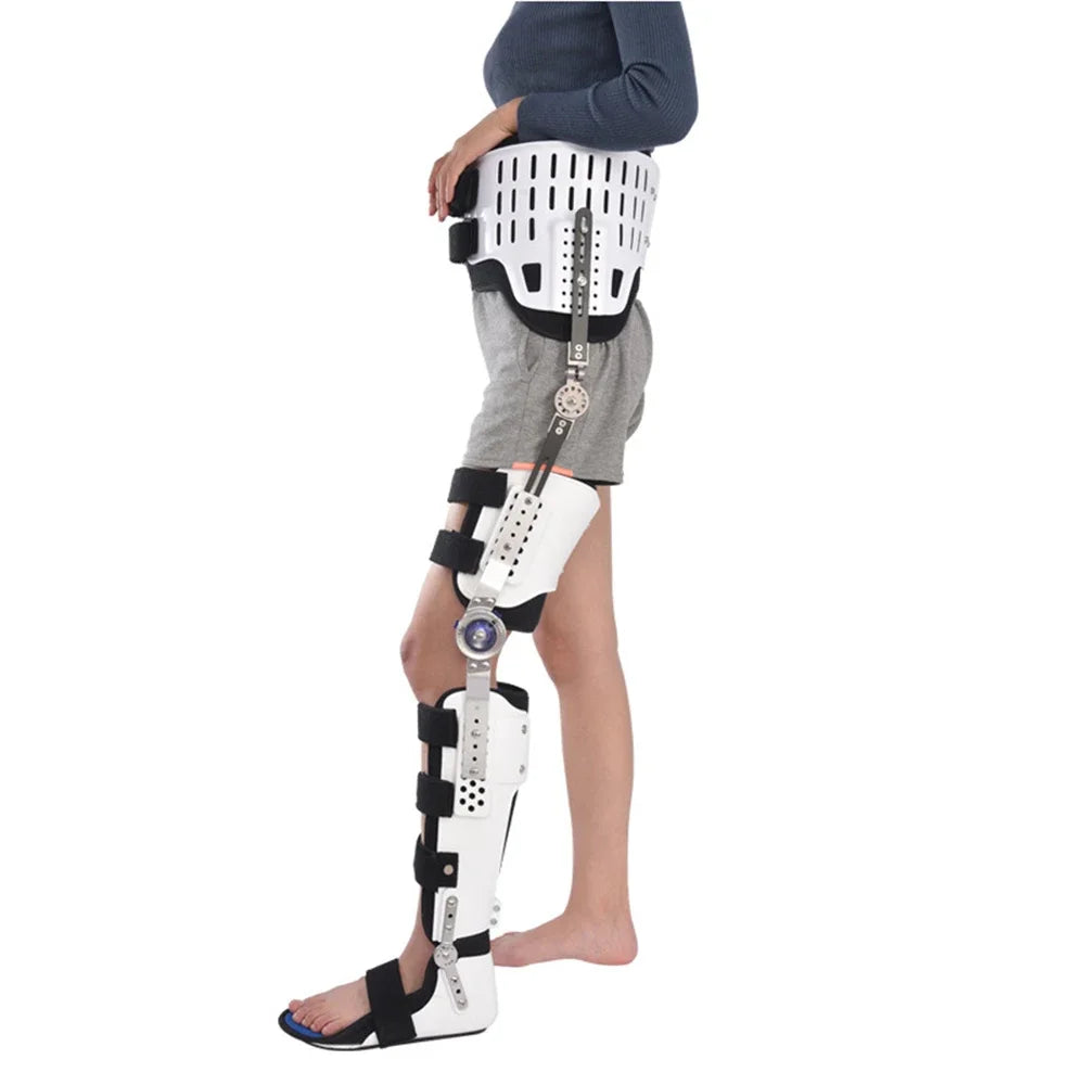 Adjustable Hip, Knee, Ankle, Foot Orthosis, Fixed Splint, Orthopedic Support for Leg, Hip, Thigh, Female Fracture, Lower Limb Paralysis