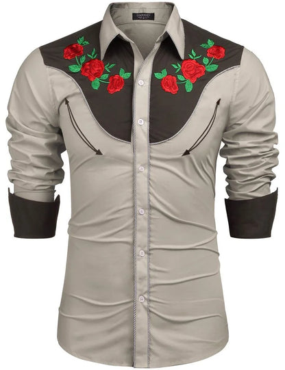 Western Denim Men's Shirt Comfortable and Soft Men's Clothing Long Sleeve Shirt Daily Wear Denim Shirt Fashion Button Design