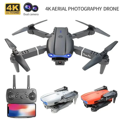 Drone RC E99Pro 4K avec caméra HD grand angle 2024 P, hélicoptère pliable, WIFI FPV, jouet cadeau recommandé, 1080