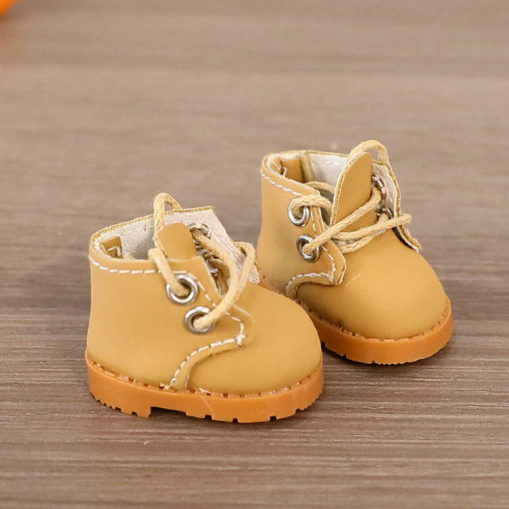【Labubu Shoes】Labubu Little Leather Boots for 15/17cm Dolls - Multi Color Fashion Diy Shoes  Sitting Party wearing Accessories