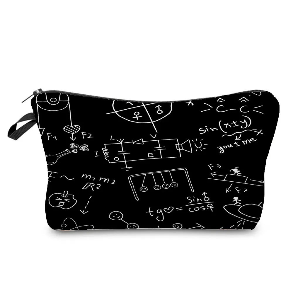 Sacs de rangement portables pour étudiant en sciences naturelles, poudres pour crayons, école, école, école, école, école, école, cadeaux du Nouvel An, mini sac de lavage