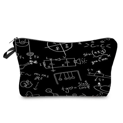 Sacs de rangement portables pour étudiant en sciences naturelles, poudres pour crayons, école, école, école, école, école, école, cadeaux du Nouvel An, mini sac de lavage