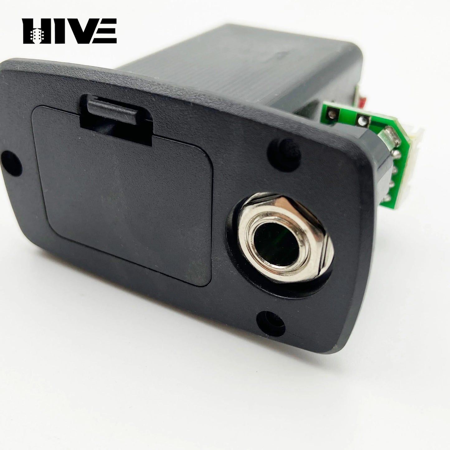 9V Guitar Active Pickup Battery Compartment, 9V Battery Holder, LC-5 Guitar Pickup Battery Cover, 3.5mm 6.35 Single Hole TRS Jack