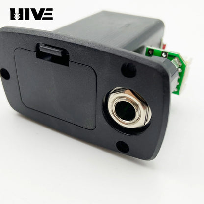 9V Guitar Active Pickup Battery Compartment, 9V Battery Holder, LC-5 Guitar Pickup Battery Cover, 3.5mm 6.35 Single Hole TRS Jack