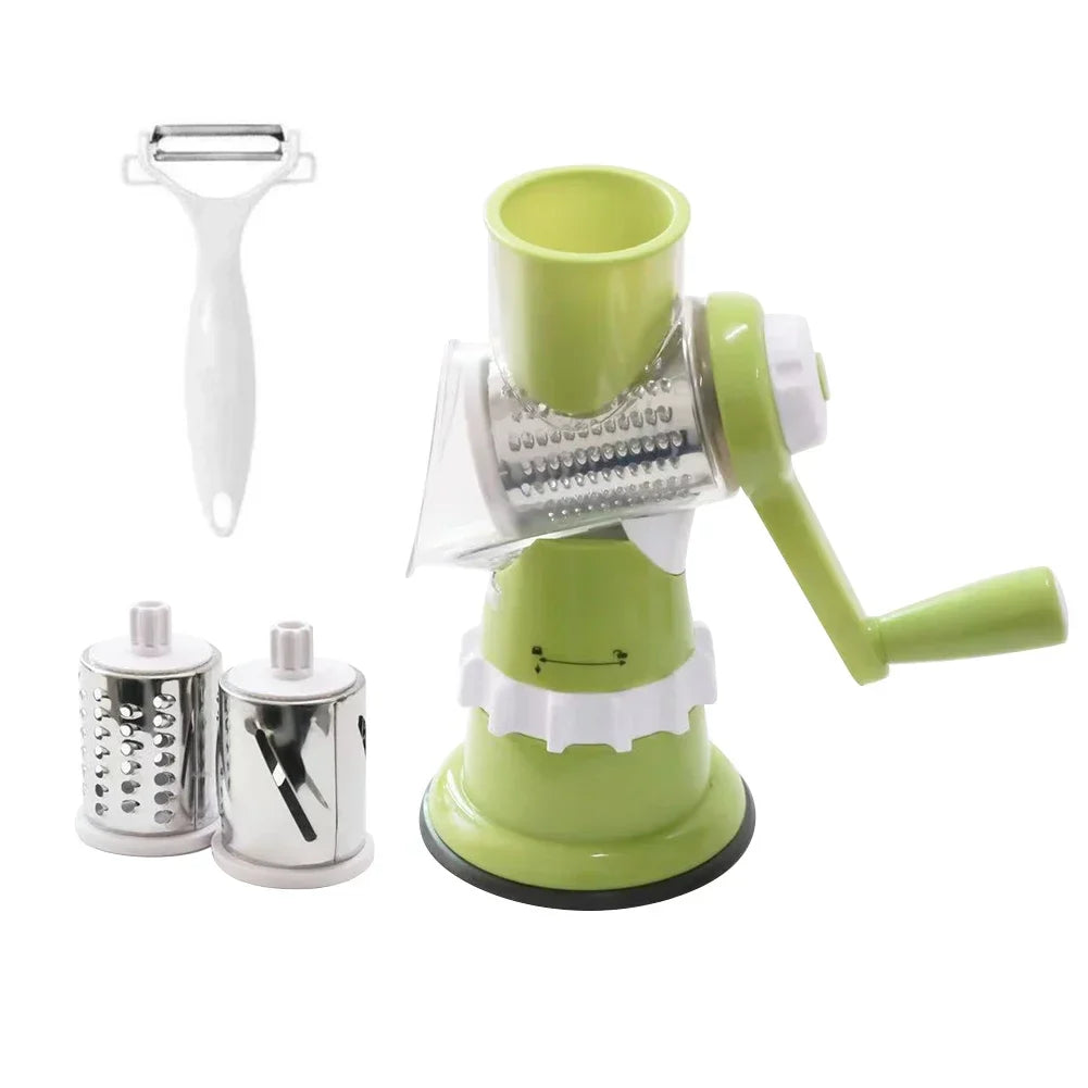 Multifunctional Roller Vegetable Cutter Hand Crank Home Kitchen Shredder Potato Grater Vegetable Cutter & Slicer Garlic Shredder