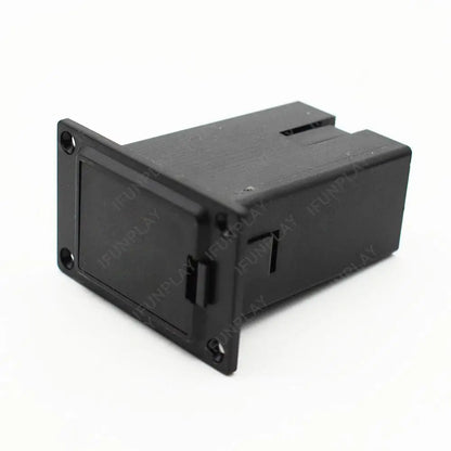 10 pièces pièces de guitare 9V support de boîtier de batterie boîte de couverture pour guitare acoustique basse micro actif noir