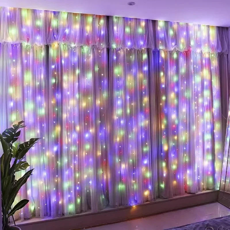 USB LED rideau chaîne lumières avec télécommande chambre vacances mariage anniversaire noël décor LED fée guirlande lampe