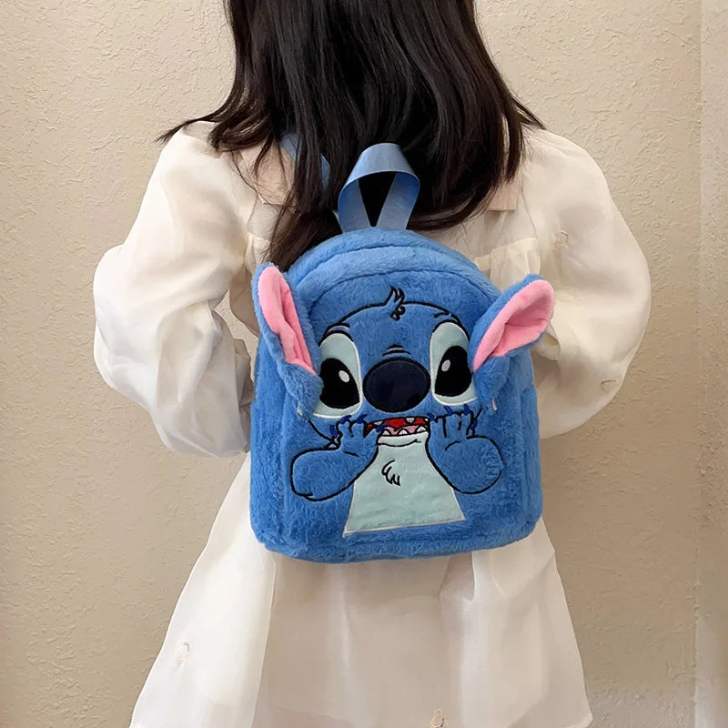 New Stitch backpack in Japan blue needle funny cartoon large capacity student backpack kindergarten bag gift for children