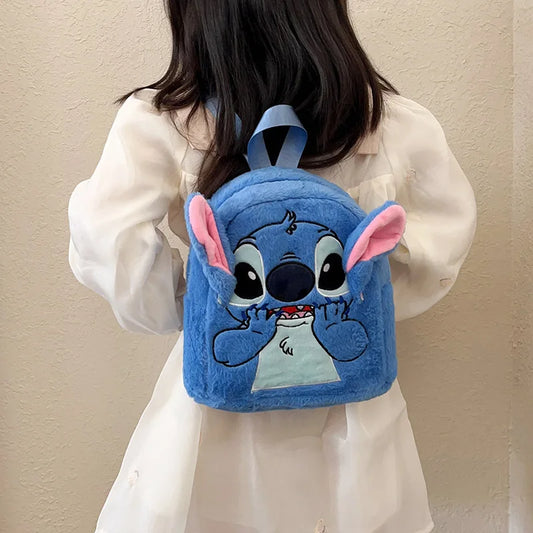 New Stitch backpack in Japan blue needle funny cartoon large capacity student backpack kindergarten bag gift for children