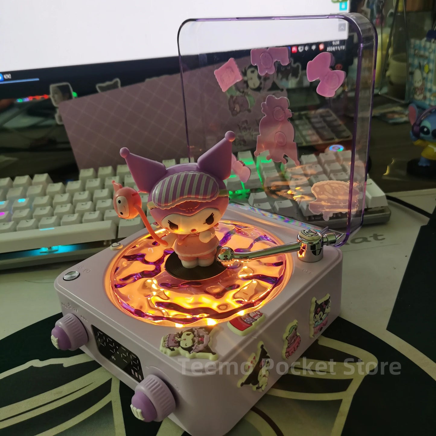 Enceinte Bluetooth Lumineuse – Édition Kawaii Zen🌸 & Country🤠 Accessoires Portable Lumière RVB Décoration de Bureau Cadeau Fille