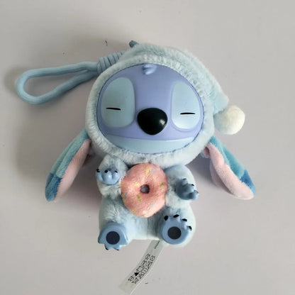 Stitch Eat Something Before Sleep Series Blind Box Plush Vinyl Toys Cute Doll Replica Mystery Box Bag Pendant Bag Decor Gift