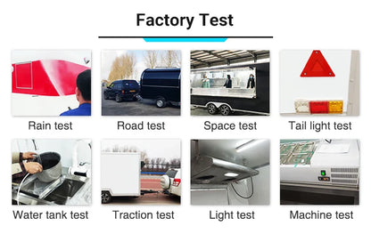 United State Food Truck with Full Kitchen BBQ Pizza Trucks Concession Bbq Food Trailer with Porch Fully Equipped Custom Food Tru