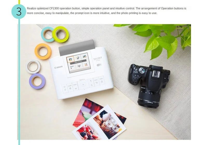 Photo Printer Wireless Connection To Print CP1300 Small Photo Printer Can Print Stickers