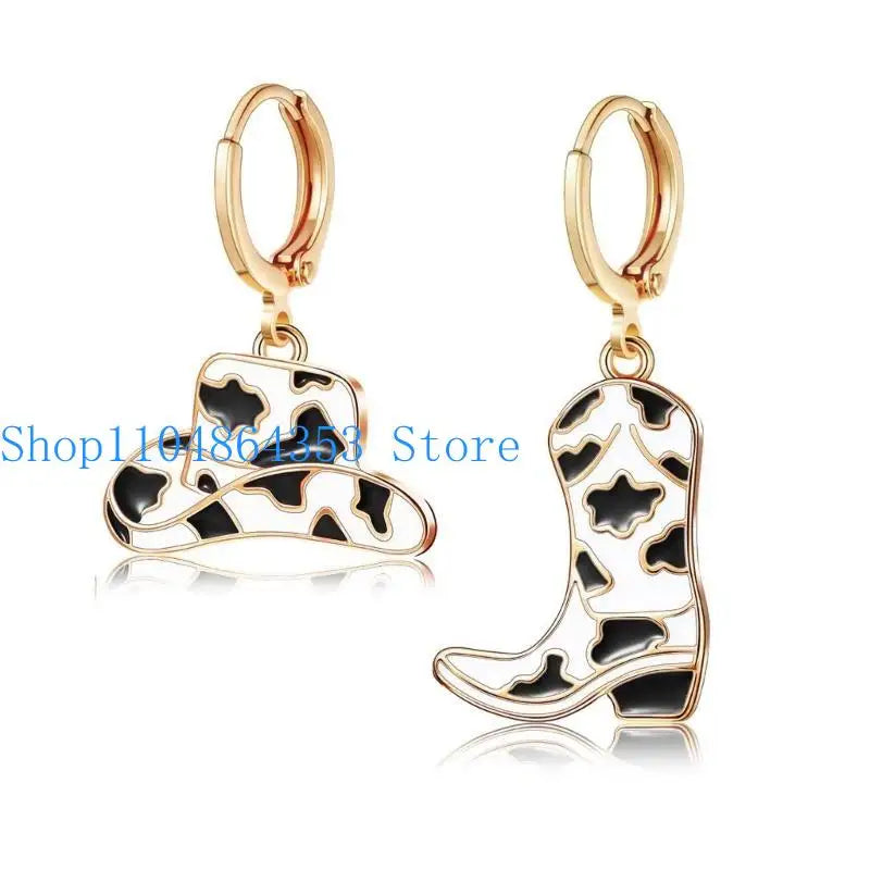 652f boucles d'oreille Western Boucles d'oreilles Cadeaux bijoux pour femmes Decor pour adolescents filles