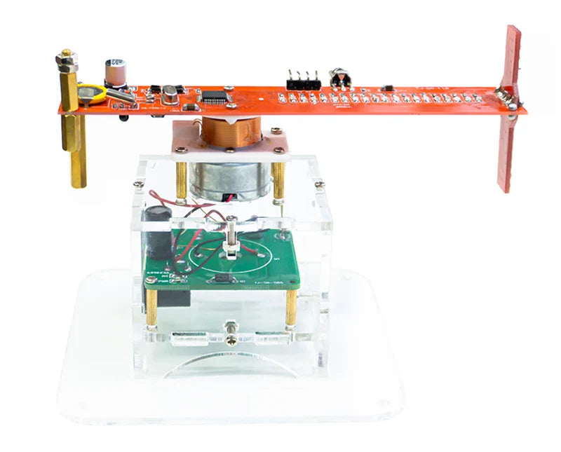 POV – Kit d'affichage LED rotatif tridimensionnel, électronique, bricolage, pratique de soudage, microcontrôleur, horloge, pièces amples