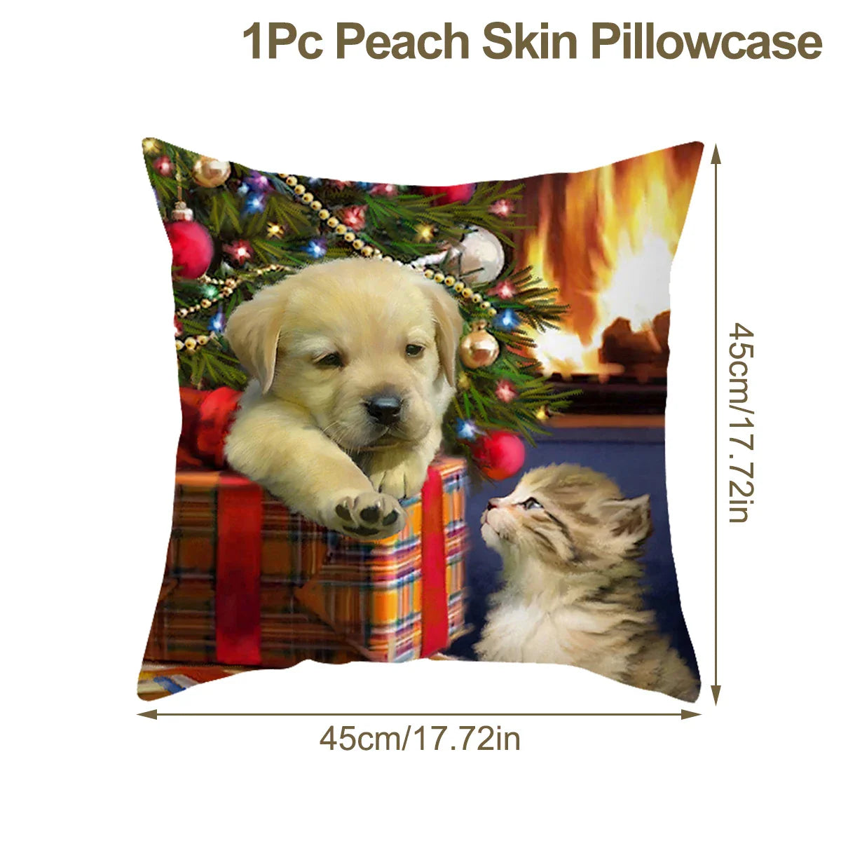 Housse de coussin de noël, père noël, décor de joyeux noël pour la maison, ornements de noël 2025, cadeaux de noël, nouvel an 2026