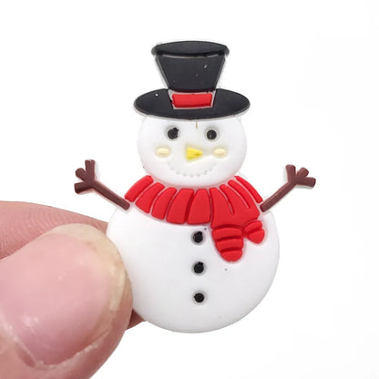 Breloques de Noël Sapin de Neige pour Sabots Sandales Décoration Accessoires de Chaussures Breloques pour Cadeaux Amis