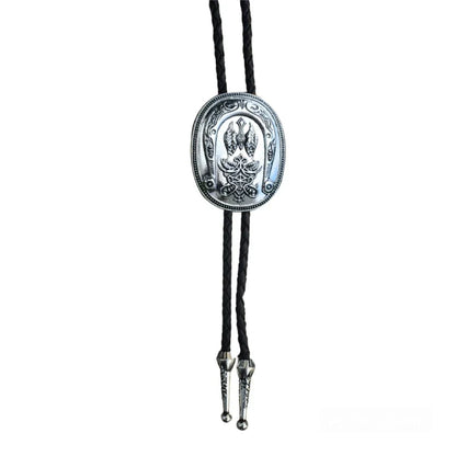 Collier occidental F42F, pendentif Rose sculpté, cravate Bolo pour adolescente, chemise, pull, décors
