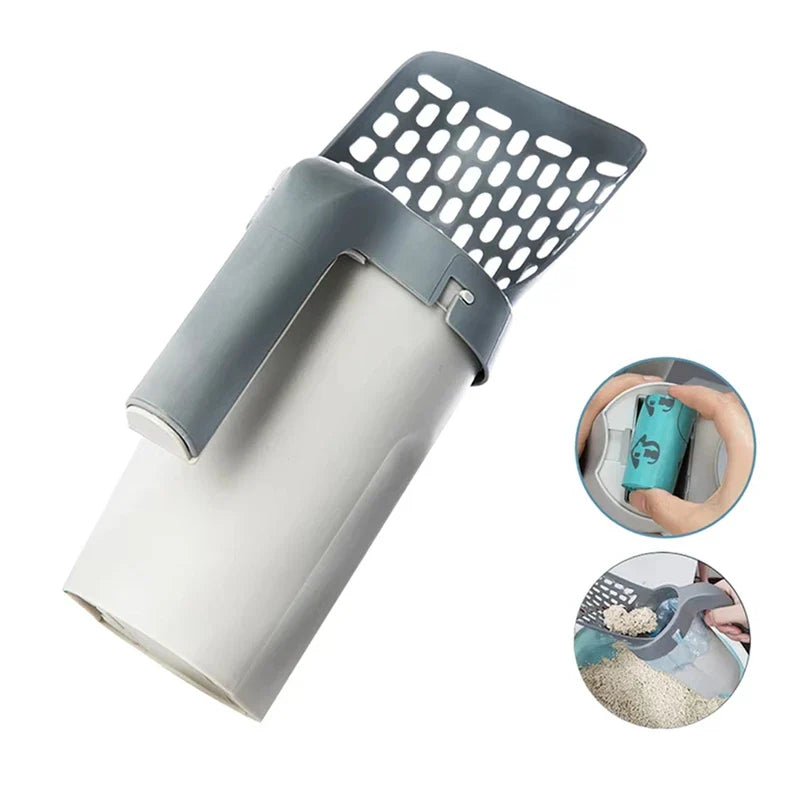 BAAG-pelle à litière pour chat, pour filtre pour animaux de compagnie, toilettes propres, cueilleur de déchets, fournitures pour chats, accessoire, bac à litière pour chat, autonettoyant