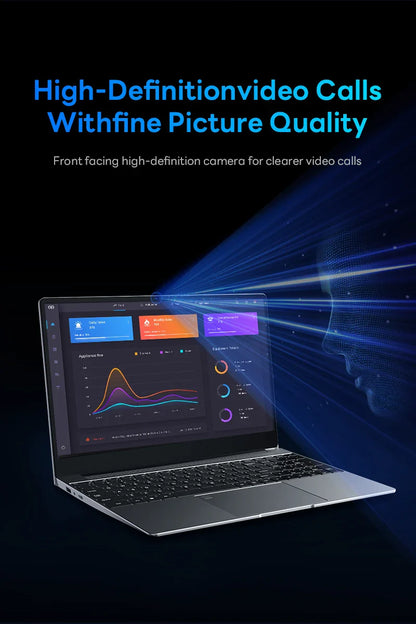 BYONE 15.6 Inch IPS Screen Laptop 8GB RAM Intel 11th N5095 Netbook Windows 11 Pro Gaming Office Notebook Business Pc Portable
