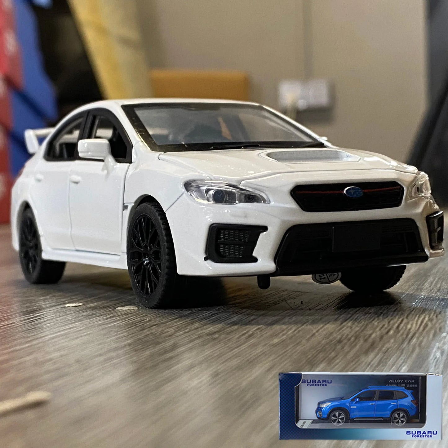 1:30 Subaru Impreza WRX STI 2020 supercar alliage moulé sous pression modèle accessoires de voiture ornements intérieurs de voiture saint valentin pour ami