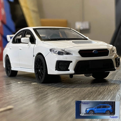 1:30 Subaru Impreza WRX STI 2020 supercar alliage moulé sous pression modèle accessoires de voiture ornements intérieurs de voiture saint valentin pour ami