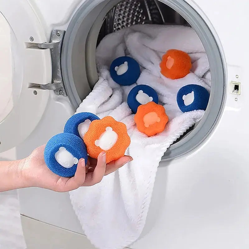 Épilateur réutilisable pour animaux de compagnie, boule, blanchisserie, machine à laver, filtre, laine, autocollant, poils de chat, fourrure, attrape-peluches, maison, 1-5 pièces
