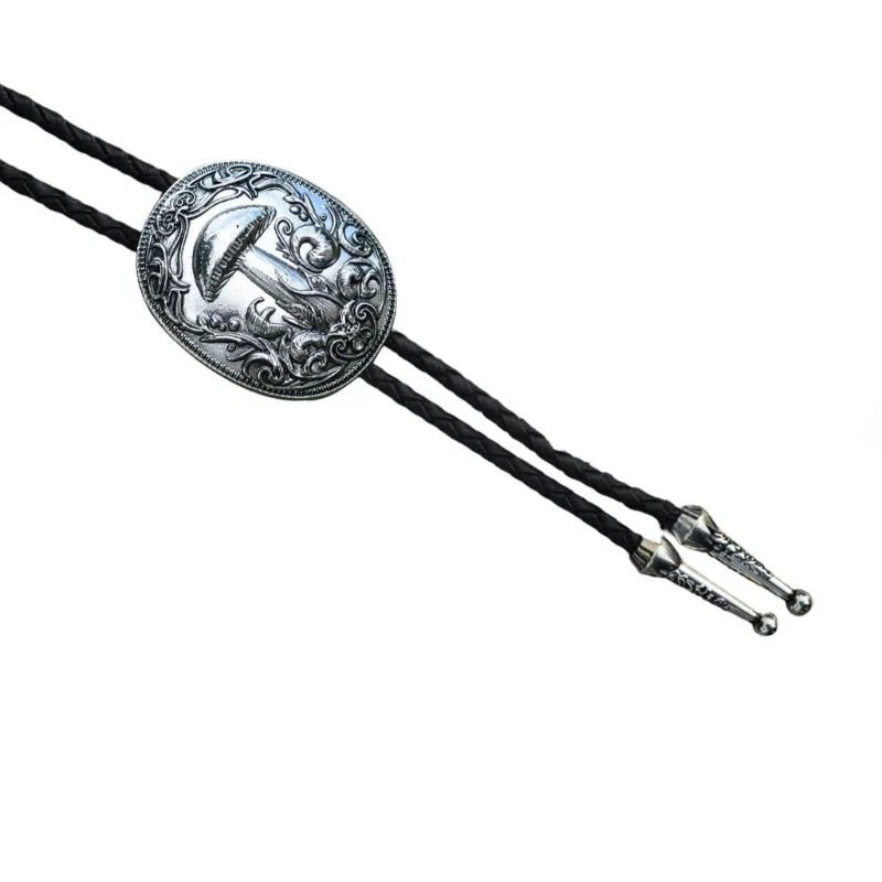 Collier occidental F42F, pendentif Rose sculpté, cravate Bolo pour adolescente, chemise, pull, décors