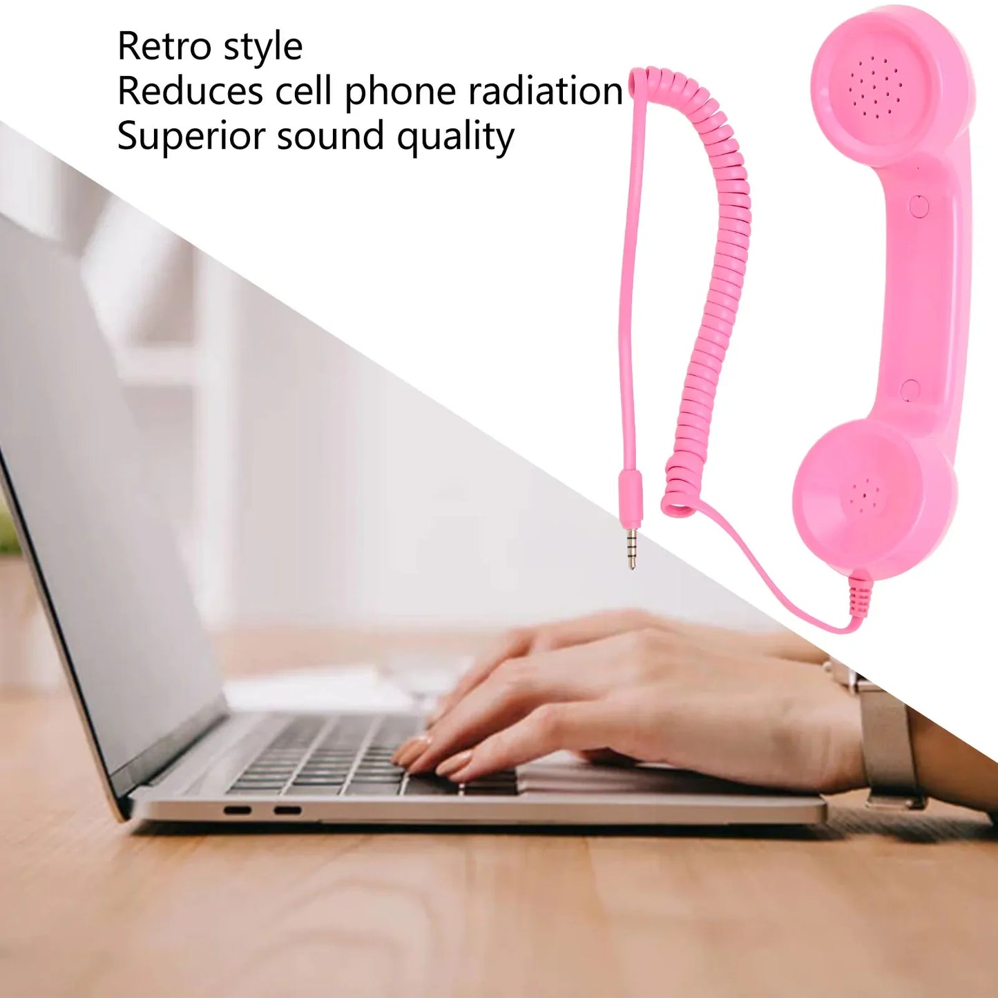 Handheld Cell Phone Telephone Receiver Multifunction One Click  Radiation Proof Retro Phone Handset for Mobile Phones Computers