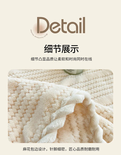 Category A Thickened Jacquard Velvet Autumn Warm Winter Blanket Soft Delicate Warmth Sofa Blankets for Thorw Comfortable Duvet