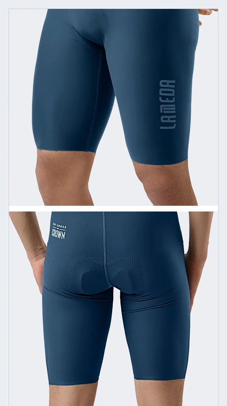 Lameda vêtements de cyclisme été hommes à manches courtes séchage rapide respirant maillot de cyclisme Shorts de cyclisme ensemble de sangles pour hommes