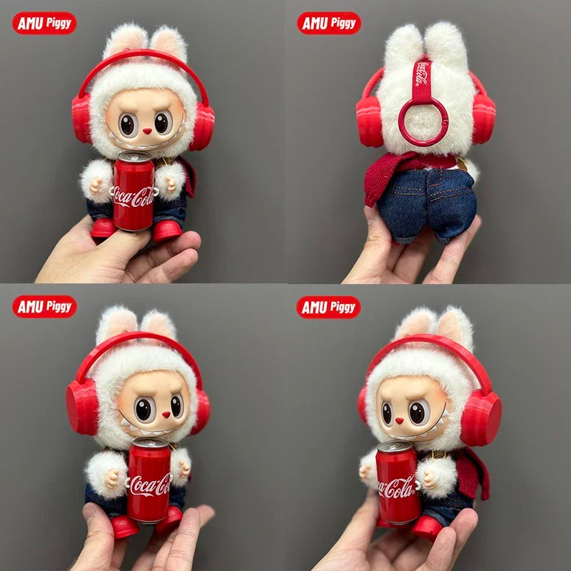 Clothes Doll DIY Accessories Pull Cloth Cola Happiness Factor Labubu Clothes Set Doll Outfit Have Shoes